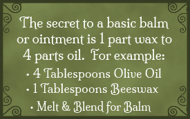 Basic Balm or Ointment Recipe