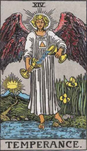RWS Tarot 14 Temperance 173x300